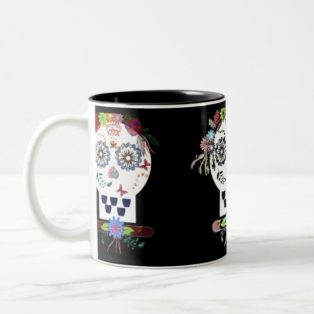 Schädel Zweifarbige Tasse (Links)