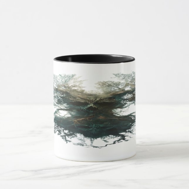 Schädelbaum Surreal Dunkle Natur Tasse (Zentrum)