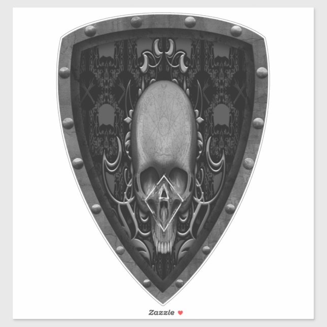 Schädelbläschen Aufkleber (Blatt)