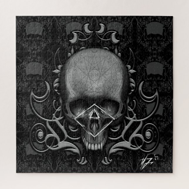 Schädelbläschen Puzzle (Vertikal)