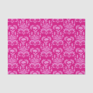 Schädelbrand-Damaskus in rosa Glitzer-Effekt Seidenpapier