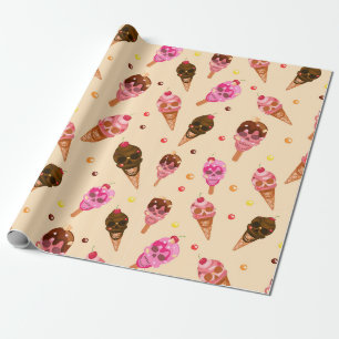 Schädeleis Geschenkpapier