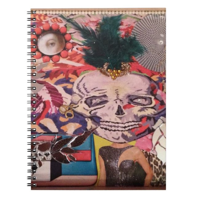 Schädelentwurfsnotizbuch Notizblock (Vorderseite)