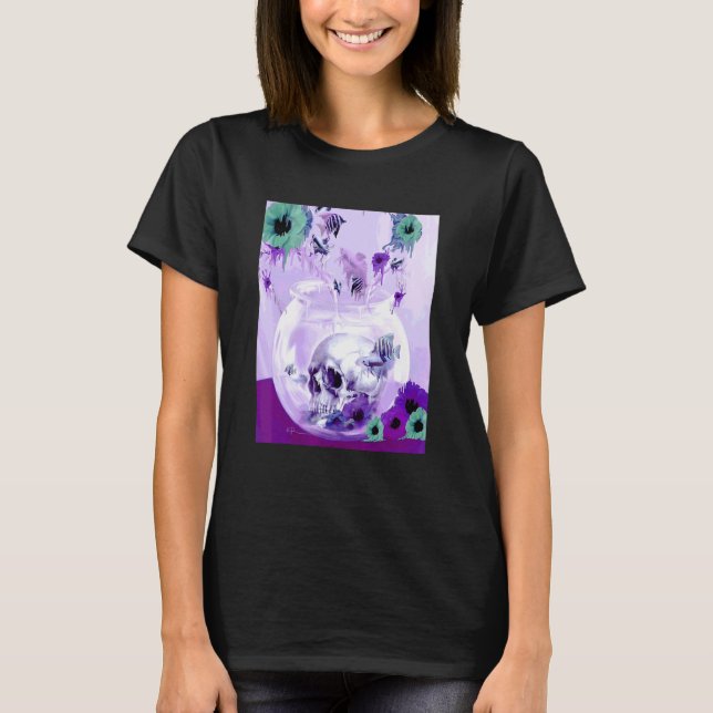 Schädelfisch Topf T-Shirt (Vorderseite)