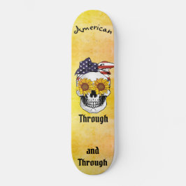 Schädelflagge Bow AMERICAN durch und durch Ombre  Skateboard