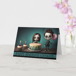 Schädelfreunde Geburtstagskarte Kuchen Ballons Kuc Karte
