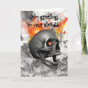 SchädelGeburtstagkarte Karte