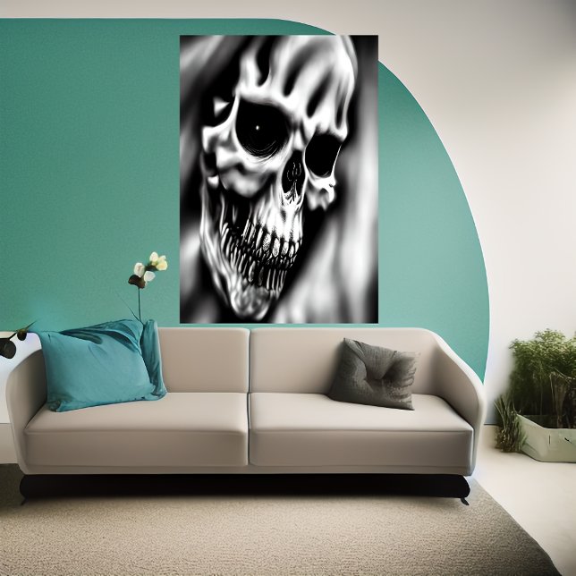 Schädelgesicht | AI Art Poster (Von Creator hochgeladen)