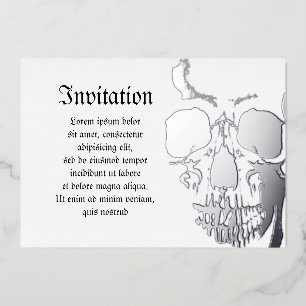 Schädelgesicht Folieneinladung