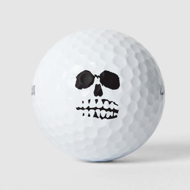 Schädelgesicht Golfball (Vorderseite)