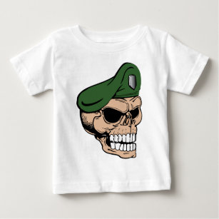 Schädelgrüner Berg Baby T-shirt