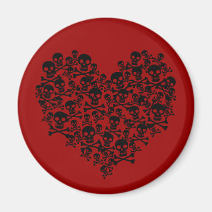 Schädelherz Magnet