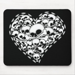 Schädelherz Mousepad