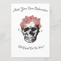 Schädelhochzeit bis zum Tod laden uns ein