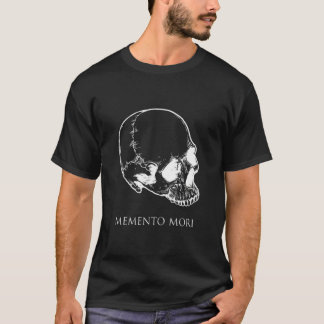 Schädelknochen memento mori vanitas menschenwürdig T-Shirt