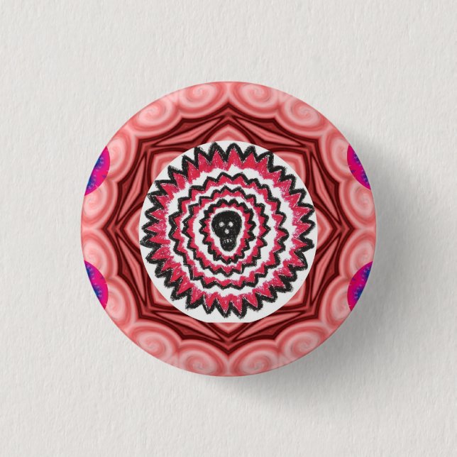 Schädelknopf Button (Vorderseite)