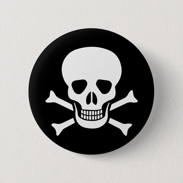 Schädelknopf Button (Vorderseite)