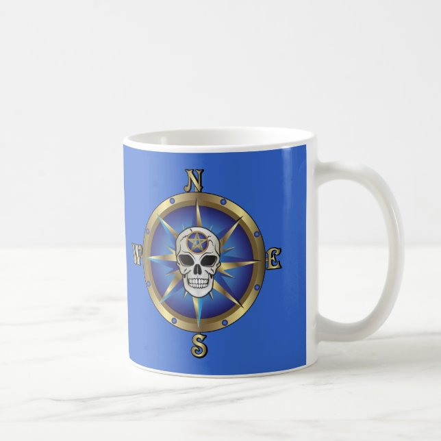 Schädelkompass Kaffeetasse (Rechts)