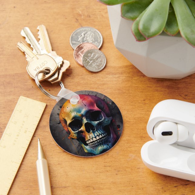 Schädelkopf Schlüsselanhänger (Schreibtisch)
