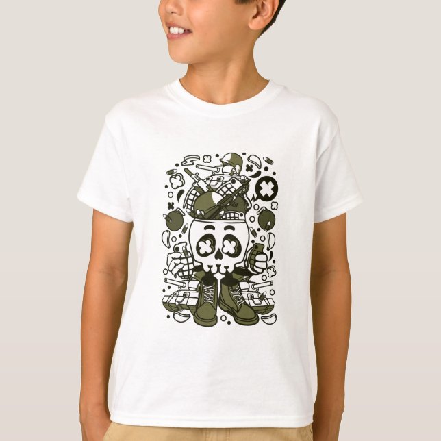 Schädelkopf T-Shirt (Vorderseite)