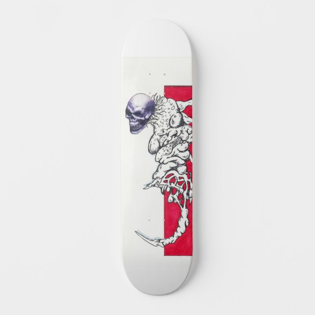 Schädelkreatur Skateboard (Vorderseite)