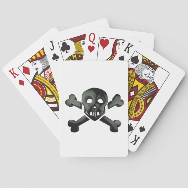 Schädelkreuze Spielkarten (Rückseite)