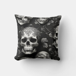 Schädelleder Kissen