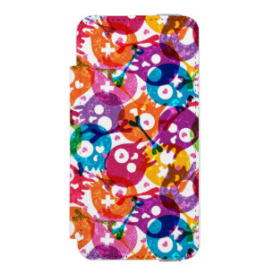 Schädelmuster 3 incipio watson™ iPhone 5 geldbörsen hülle