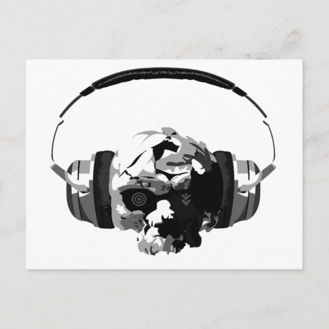 Schädelpostkarte Postkarte (Vorderseite)