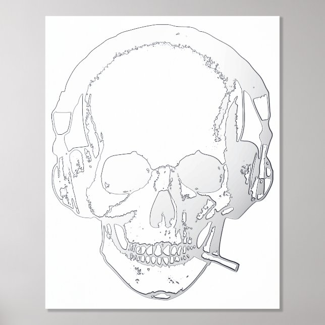 Schädelrauchen Foliendrucke (Vorderseite)