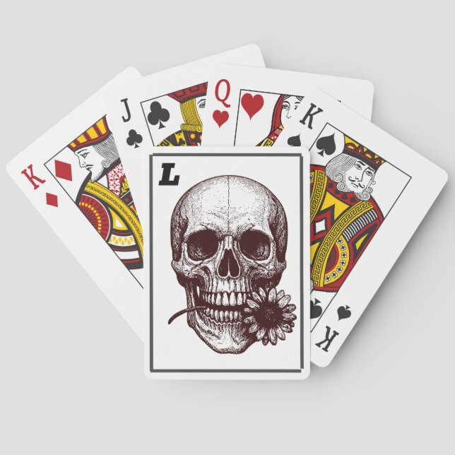 Schädelromantik Spielkarten (Rückseite)