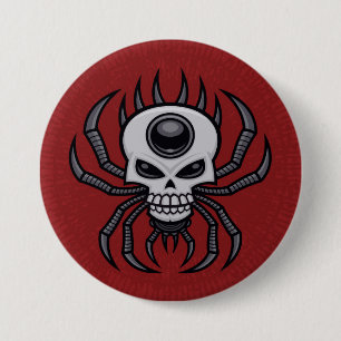 Schädelspinne Button
