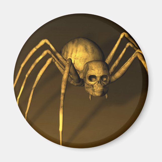 Schädelspinne Magnet (Vorne)