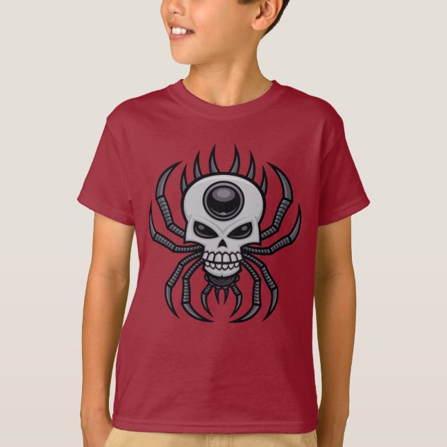 Schädelspinne T-Shirt (Vorderseite)