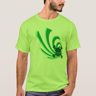 Schädelstrudelgrün T-Shirt