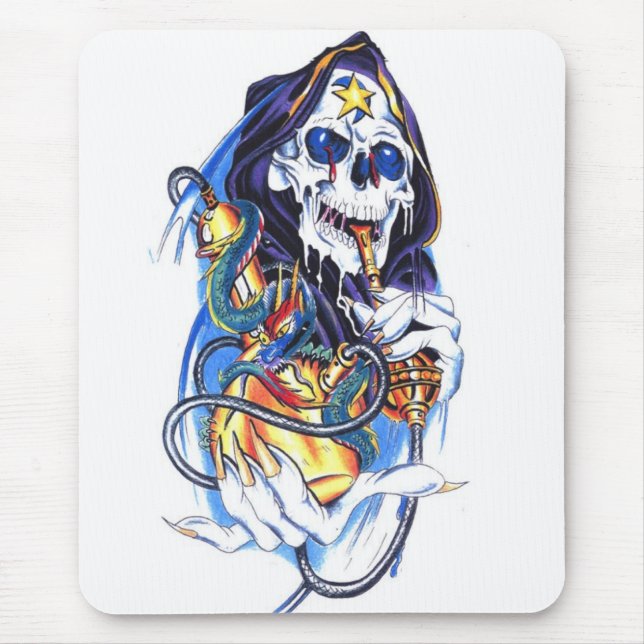 Schädeltod bong mousepad (Vorne)
