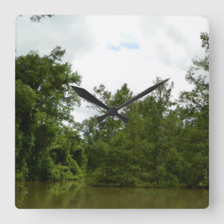 Schädeluhr Quadratische Wanduhr