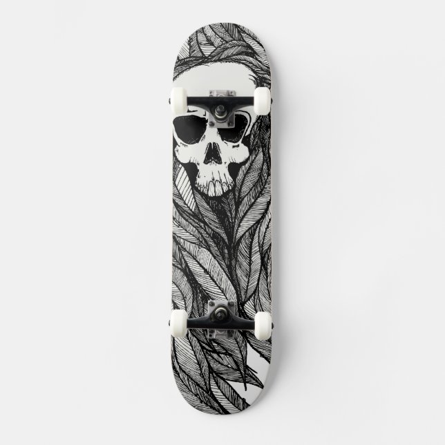 Schädelunkraut Skateboard (Vorderseite)
