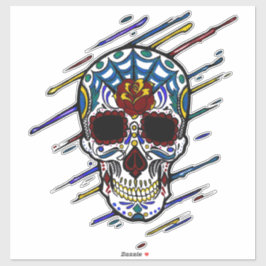 Schädelzucker Aufkleber