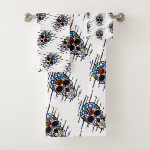 Schädelzucker Badhandtuch Set