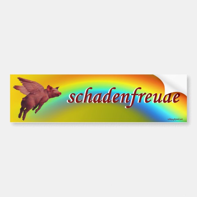 schadenfreude autoaufkleber (Vorne)