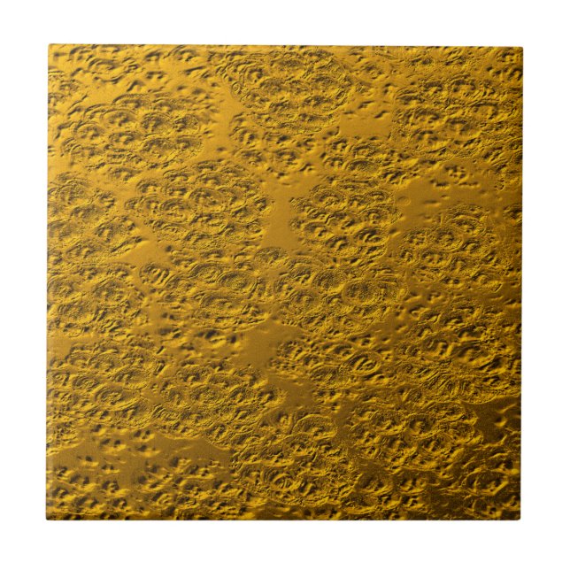 Schädigendes Goldmetall Fliese (Vorderseite)