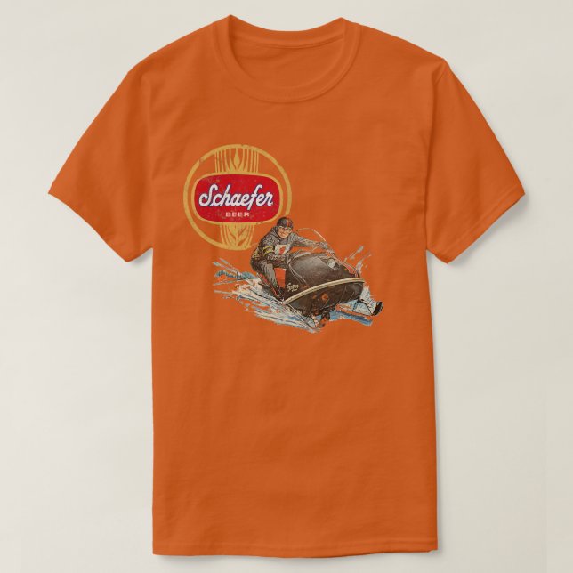 Schaefer Beer Snowmobile T-Shirt (Design vorne)