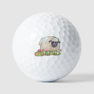 Schaf auf der Weide Golfball