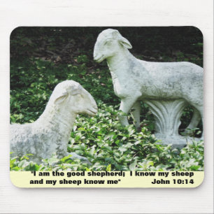 Schaf-Bibel-Vers-Mausunterlage Mousepad