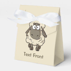 Schaf-Cartoon-Beige Geschenkschachtel