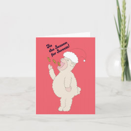 Schaf - Das ist die Jahreszeit für Süßigkeiten! Feiertagskarte