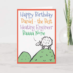 Schaf Design Alles Gute zum Geburtstag an einen He Karte