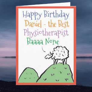 Schaf Design Alles Gute zum Geburtstag für einen P Karte
