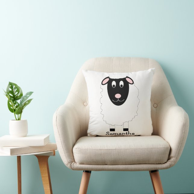 Schaf Design Personalisiert Kissen (Stuhl )